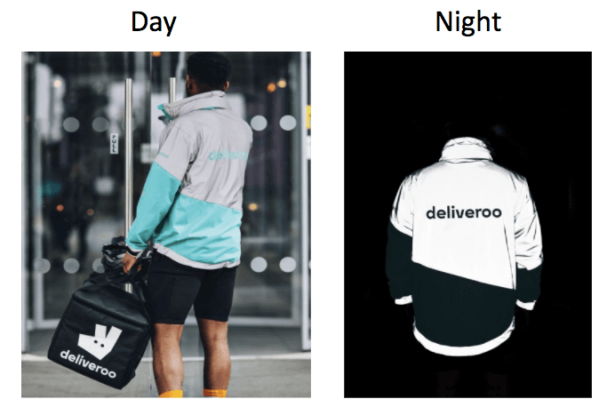 day versus night reflective jacket