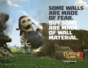 Example Clash of Clans DR ad
