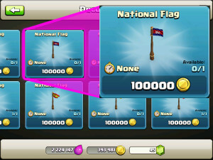 Clash of Clan's national flags
